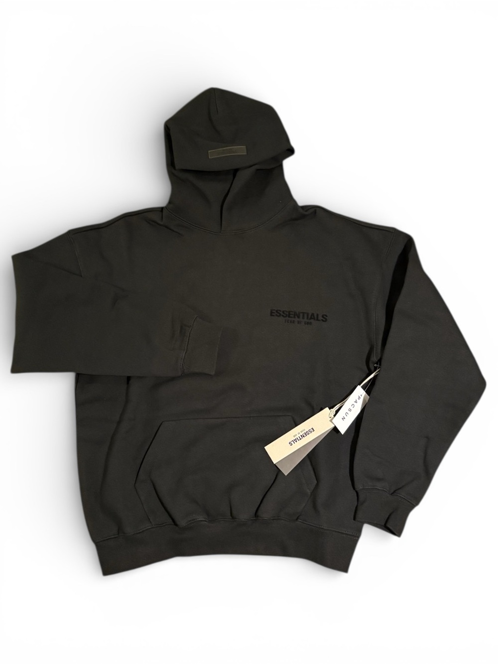 Fear of God Essentials SS22 Pullover Hoodie Stretch Limo Large NWT